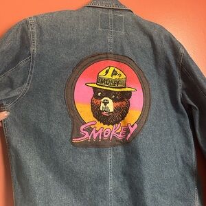 Women's Denim Jacket with Smokey Bear Patch